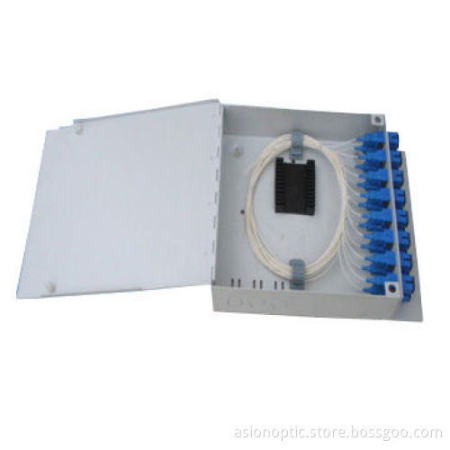 Fiber-optic terminal box, lightweight
